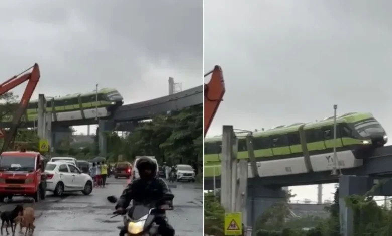 Monorail Stuck on the Bridge